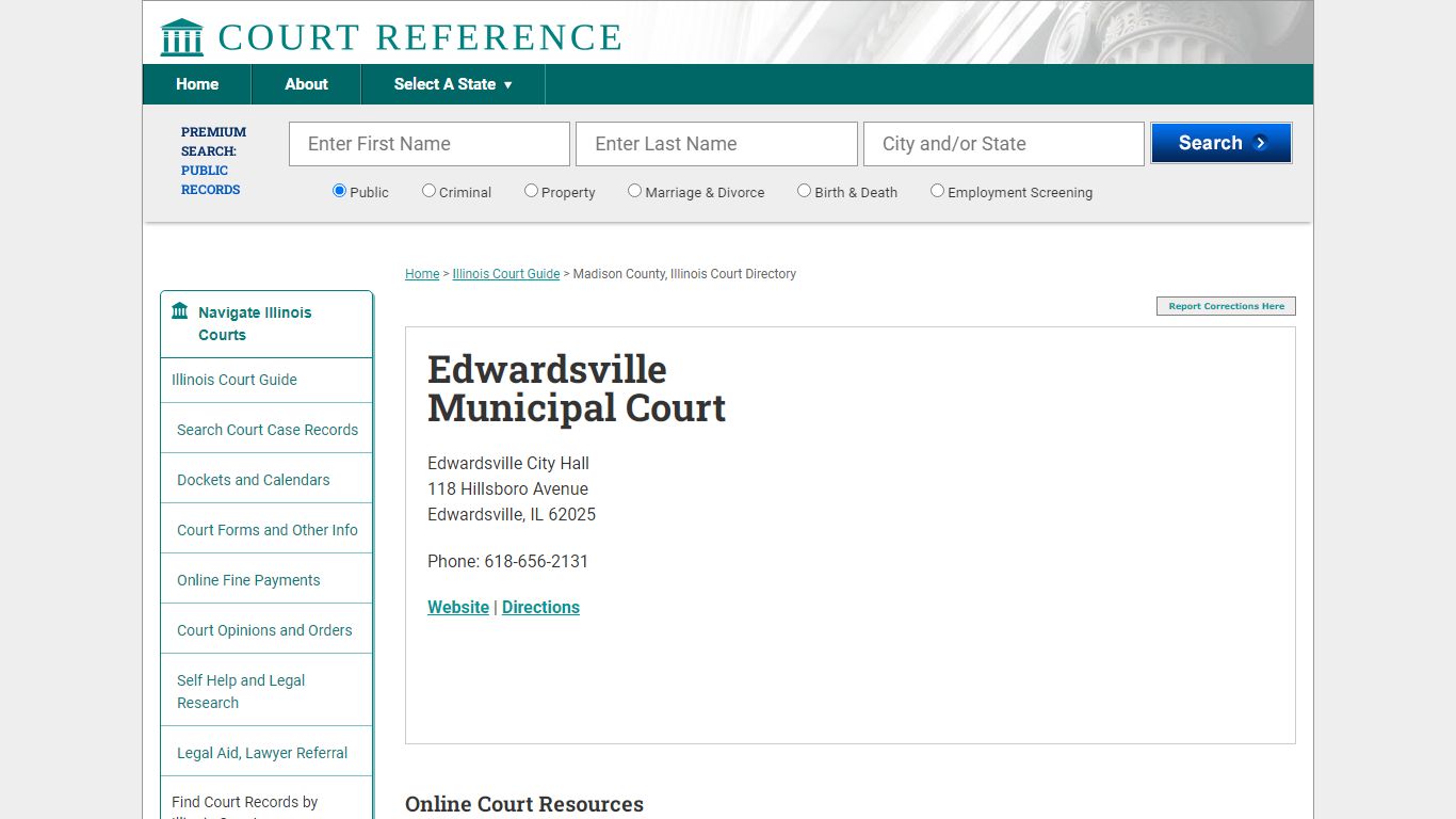 Edwardsville Municipal Court - CourtReference.com